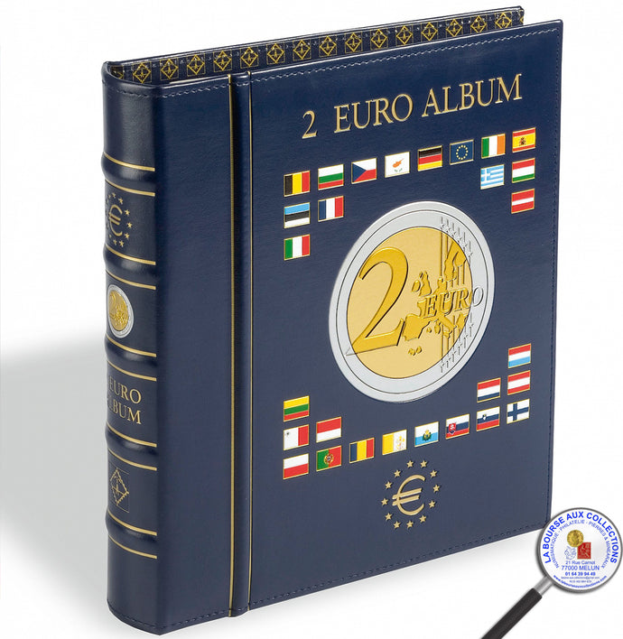 VISTA album numismatique pour pièces de 2 euros avec étui