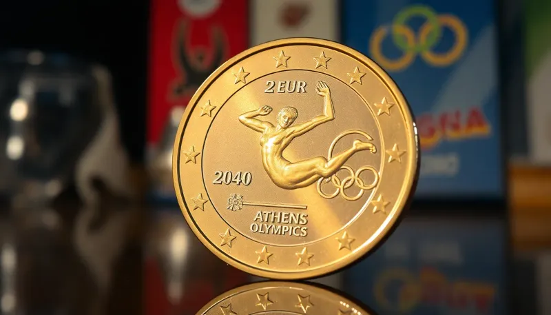 Valeur de la pièce de 2 euros des jeux olympiques d'Athènes 2004